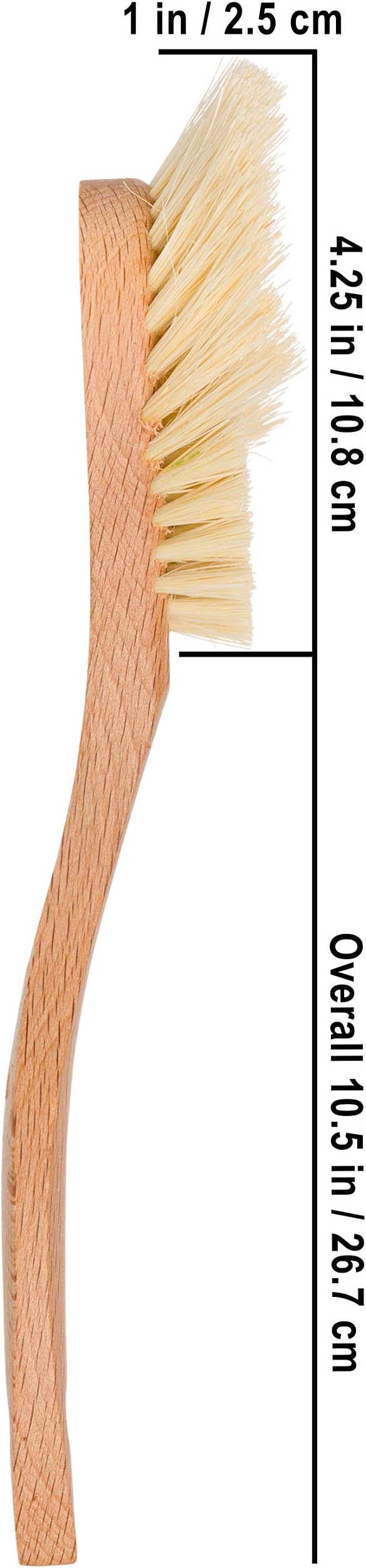 Redecker Tampico Fiber Dish Brush with Extra-Large Brush Head, Oiled Beechwood Handle, 10-3/5-Inches, Made in Germany