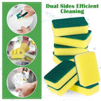 40 Pack Cleaning Sponges Kitchen High Density Dish Sponges Scrub Sponge Multi-Surface Cleaning Scrubber Pad, Durable Dishwashing Sponge Bulk Cleaning Supplies for Washing Dishes, Home, Bathroom, Car