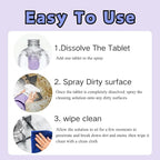 Multi-Purpose Cleaning System,Clean Spray Cleaner For Ovens,Spray Oven Cleaner,Multi-Surface Cleaners With Concentrated Cleaning Tablets,Sided Cleaning Agent Suitable For Households