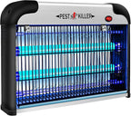 Indoor Electric Bug Zapper, 2800V Powerful Flying Insect Mosquito Killer w/ 20W Blue Light Attract, Plug-in Pest Control Machine for Moth, Fruit Fly, Fungus Gnat, Garage Bug Catcher/Eliminator/Trap