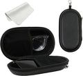 Double Eyeglasses Case, Hard Shell Dual Sunglasses Organizer with Zipper Clip Travel Glasses Storage for Women Men
