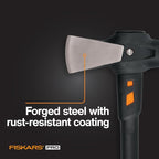 Fiskars Pro IsoCore Splitting Maul and Stainless Steel Axe, with Shock Reduction, 6 lb, 36 in