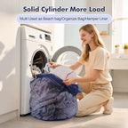 4Pcs Mesh Laundry Bags Washing Machine Mesh Wash Bags for Clothes,Underwear,Lingerie, Bed Linen with Drawstring Closure Sturdy(4 Size, Blue)