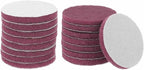 HARFINGTON 16pcs Scrubber Scouring Pads 500 Grits 4 Inch Drill Power Brush Hoop and Loop Surface Conditioning Disc Drill Scuffing Disc Scrub Pads for Home Kitchen Cleaning, Red