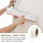 PATIKIL Drywall Repair Mesh Tape, 2 inch x 164 ft Fiberglass Repair Patch Self-Adhesive Dry Wall Joint Tape 9 Mesh Wall Hole Crack and Seam Patch, White