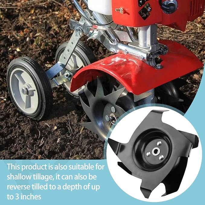 Upgrade 1622 Power Tiller Tines Compatible with Man-tis 7222, 7225, 7260, 7261, 7262, 7920, 7924, 7940 Tiller/Cultivators, Till up to 10-Inch deep and 9-Inch, It Can Effectively Loosen and Treat Soil