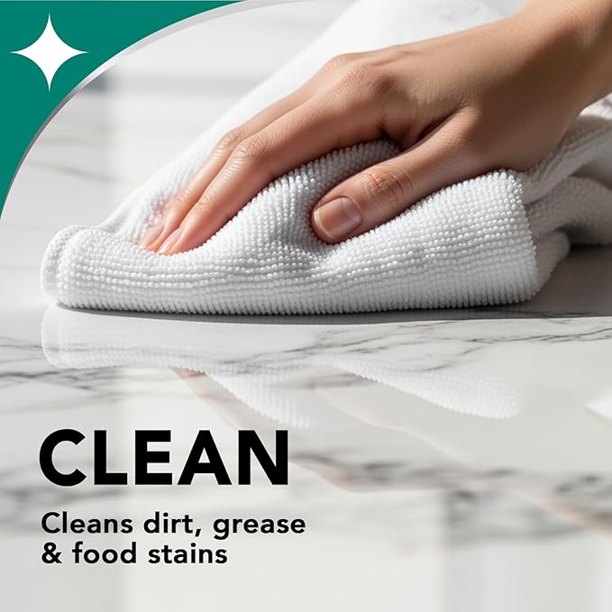 Weiman Disinfecting Granite & Stone Daily Cleaner and Sealer Kit - For Granite, Marble, Quartz, Quartzite, Slate - 24 oz Daily Kitchen Countertop Cleaner, 24 oz Granite & Stone Sealer