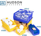 Hudson Exchange 11" x 11" x 5" Plastic Stackable Storage Bin and Hanging Container (Blue, 1 Pack)