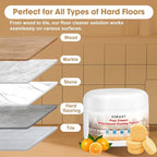 Floor Cleaning Solution, 50 PCS Vacuum Mop Cleaning Solution Tablet Refil, Sweet Orange Scent Compatible with All Roborock Mopping Robots
