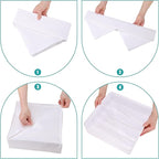 Drawer under Cabinet Clothes Organizer 5 Cell Foldable Storage Cubes Underwear Drawer Organizer Dividers Storage Boxes for Bra, Underwear（White）