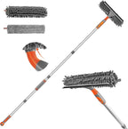 Eazer Window Squeegee Cleaner - 2 in 1 Window Cleaning Tool Kit, 62inch Extension Pole Washer Equipment for Car Indoor Outdoor Window Glass