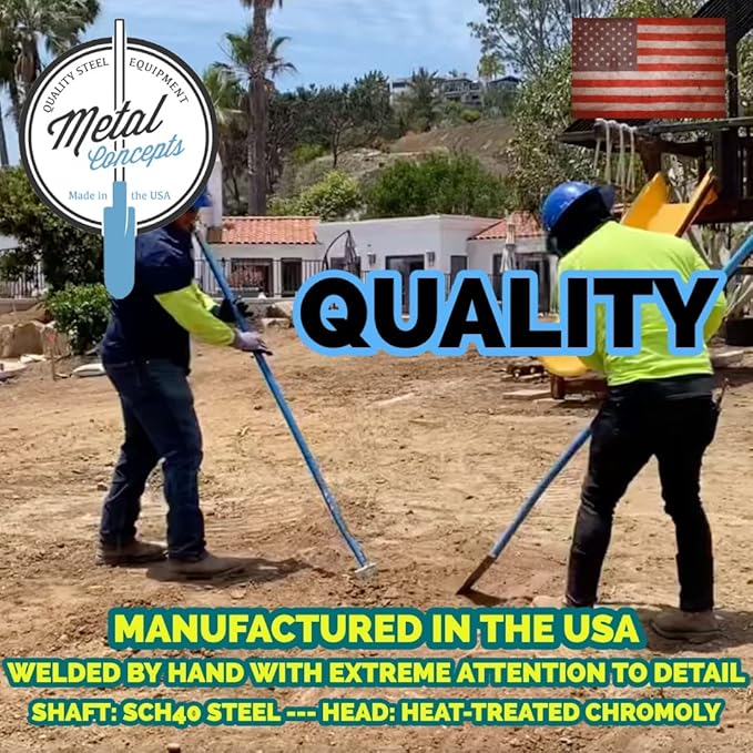 Heavy-Duty All-Steel Sharpshooter Shovel - Weighted Long Handle and Hardened/Heat-Sharpened Chromoly 15 Inch Head