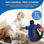 Klona Handheld Steam Cleaner, Steam Cleaner for Home with 10 Accessory Kit, Multipurpose Portable Upholstery Steamer Cleaning with Safety Lock to Remove Grime, Grease, and More