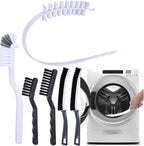 Palksky Washing Machine Cleaning Brush Set, Front Load Washer Machine Cleaner Accessories with 1PCS Drum Slot Cleaner Brushes and 5PCS Crevice Cleaning Brush for Washer Rubber Seal