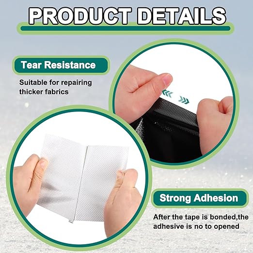 PATIKIL Awning Repair Tape 8m x 8cm Waterproof Canvas Tape High Adhesive Tear Repair Patch Kit for PVC Tarpaulin Tent Awning Fabric RV Sail Boat Cover, Black (3.15" x26.24ft)