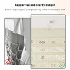 2 Pack Hanging Jewelry Organizer 80-Pocket Dual-sided Jewelry Storage for Earring Necklace Bracelet Ring Travel Holder, Beige