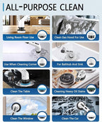 Electric Spin Scrubber Cordless - 3 Speed Rechargeable, Adjustable & Detachable Handle, 9 in 1 Brush Heads Power Scrub Brushes for Cleaning Supplies Shower Bathroom Tub Kitchen Tile Floor