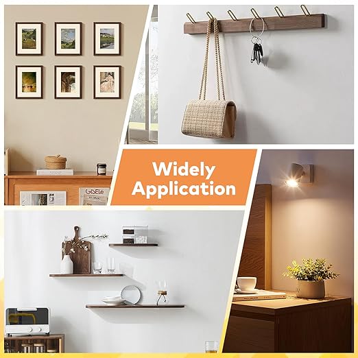 160 Pcs Self Drilling Drywall Anchors with Screws Kit, 80 Sheetrock Anchors (0.47x1.18inch) & 80 Zinc Plated Expansion Screws, Easy Application No Drill Needed, Hold 66LB for Wall Hanging