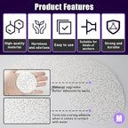 50 Pcs Drywall Anchor Repair Kit Solve Loose Wall Plugs Fast - Ideal for Curtain Rails, Towel Racks, Toilet Paper Holders and More Anchor Hole Patch (3.35 in)