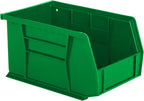 Hudson Exchange 9-1/2" x 6" x 5" Plastic Stackable Storage Bin and Hanging Container (Green, 1 Pack)