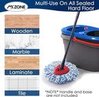 Spin Mop Replace Head for O Ceda Spinning EasyWring Rinse Clean Mop Refill, Mop Head Replacement fit 2 Tank System Mop Bucket, Microfiber, 2 Packs