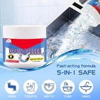 BELL BIRDCrystal Lye Drain Opener,Pipeline Dredging Agent, Lye Sodium Hydroxide-Powerful Unclogging Action for Household Use,Bathroom & Kitchen -520G