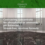 Granite Gold Stone And Tile Floor Cleaner - No-Rinse Deep Cleaning Granite, Marble, Travertine, Ceramic Solution - 32 Ounces (Packaging may vary)