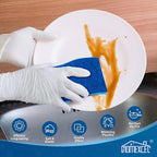 HOMEXCEL Sponges Kitchen 24pcs Non-Scratch for Dishes, Blue Scrub Cleaning Sponge for Non-Coated Cookware, Dishes, Pots, Pans, Dual Sided Dish Sponge for Kitchen, Household, Bathroom
