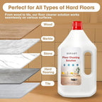 Floor Cleaning Solution, 82 Fl Oz, Compatible with All Roborock Mopping Robots (S7, S8, Qrevo, Q7, Q8 series), Deep Streak Cleans for Multiple Hard Floors, Low-Foam Delivers Clog Free
