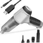 GajetNest Handheld Mini Portable Compact Car Vacuum Cleaner & Blower 2-in-1 with HEPA Filter, Lightweight Design, 25-Minute Running Time, Cordless Rechargeable Crevice Tool - 9000 PA Suction