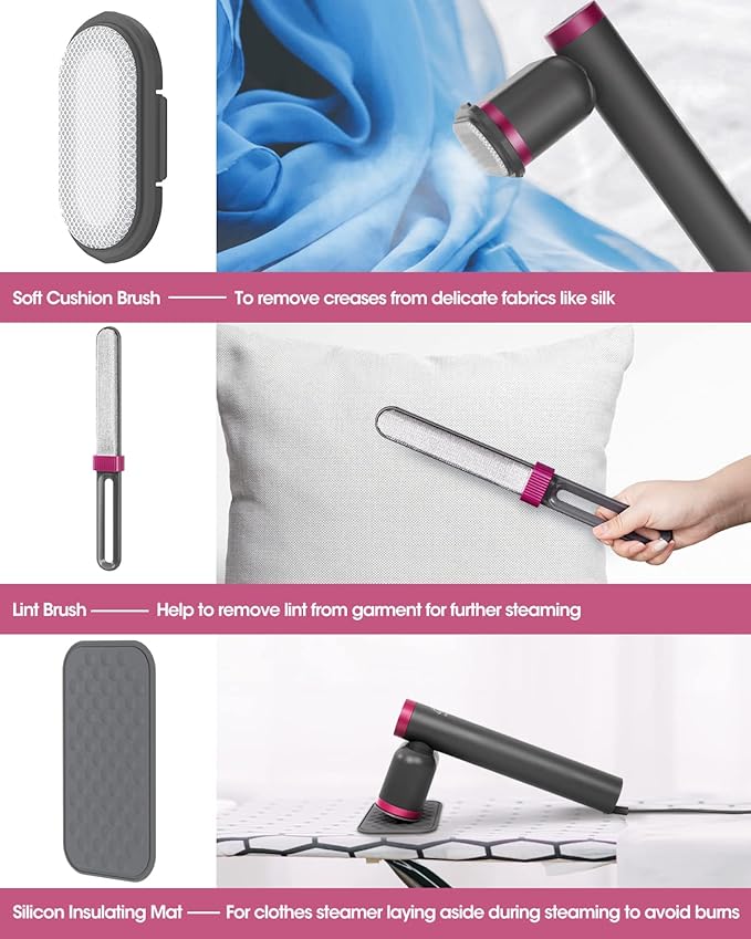 Steamer for clothes,Mini iron for Clothes Travel Essentials,Travel Steamer for Clothes Portable,Iron Mini with Steam 15s Fast Heat-up 22g/min Steam