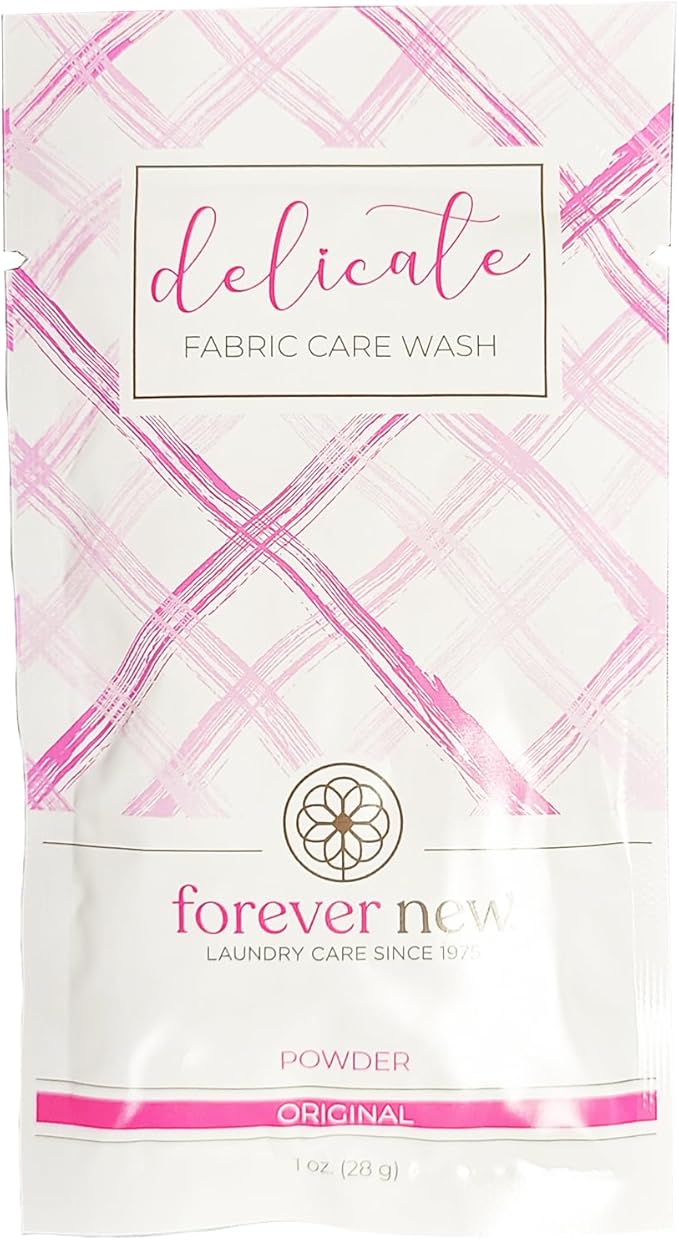 FOREVER NEW Granular Detergent Powder - Delicate Laundry Care Wash - Original Scented, 1 oz Travel Packets x10
