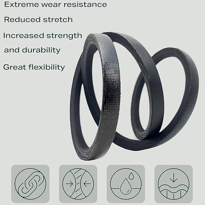 HKAOSDUUH GW-1916657 & GW-1916658 (1/2" x 25.5" & 3/8" x 29") Garden Tillers Forward Drive Belts fits MTD 954-04090 954-04091 Troy-Bilt 1916657 1916658 754-04090 754-04091 Lawn Mower