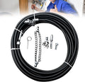 Drain Cleaning Cable for Bathrooms, 2026New Sewer Descaling Chain, 8mm (1/4") Heavy Duty Drain Clog Remover Tools, Flexible Push Snake Cable for PVC Pipes, Toilets (2Meter)