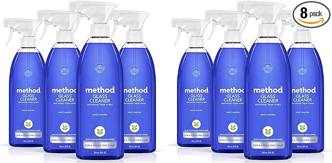 Method Glass Cleaner,Mint,28 Ounce,Packaging May Vary,(Pack of 8)