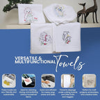 Flour Sack Towels - 100% Cotton Tea Towels for Crafts, Dish Towels for Kitchen, Embroidery, Cleaning, Baking (Pack of 3) - 18"x 28"
