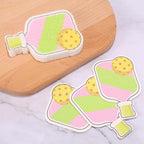 4pcs Compact Kitchen Sponges, Reusable Pickleball Cleaning Cellulose Sponge Wood Pulp Pickleball Gift Fun and Quirky Kitchen Accessory Household Gadget