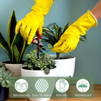 12 Pairs Rubber Cleaning Gloves for Dishwashing Reusable Kitchen Gloves for Washing Dishes and Household