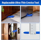 Cobweb Duster with Extension Pole, Washable Cleaning Duster Kit with 3 Duster Heads, Cobweb Duster, Corner Brush, Gap Dust Cleaner, Telescoping Pole for Ceiling Fan, Long Duster for high Ceilings