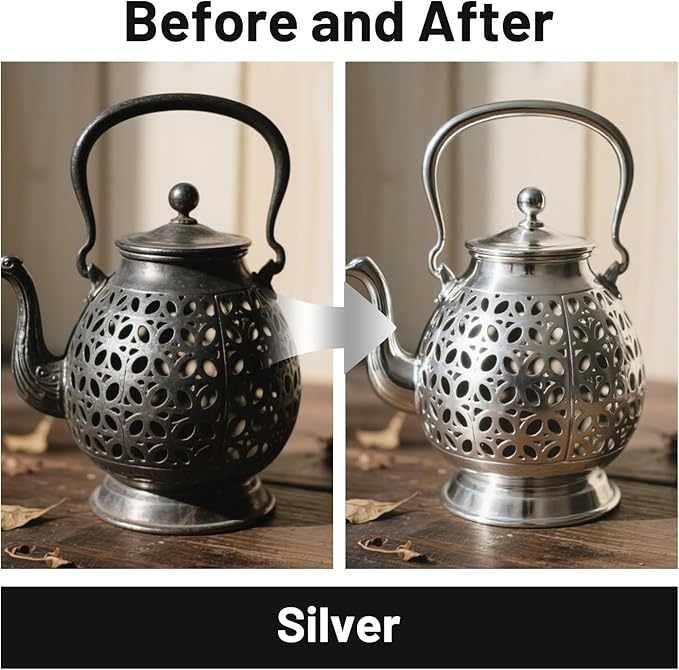 Liquid Silver Leaf Paint High Gloss Multi Surface Rich Silver Paint for Metal, Wood, Plastic, Canvas, Appliance, Furniture Scratch Repair & Art Handcrafts 30ml/1.5oz Fast Drying Acrylic Metallic Finish