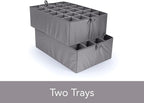 Covermates Keepsakes - Adjustable Zip-Top Storage Box - Configurable FlexGrid Compartments - Heavy Duty Polyester- Reinforced Handles - Stackable Design - Indoor Storage, Beige Heather