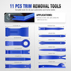 LadyRosian 37Pcs Trim Removal Tool Set, Car Upholstery Repair Kit, Auto Clip Pliers Fastener Remover Tool, Door Panel Tool, Car Panel Tool Radio Stereo Removal Tool Kit with Storage Bag (Blue)