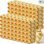 Leumoi 300 Pcs 4 Inch Mini Paint Roller Cover 1/2" Nap Small Microfiber Roller Covers Home Repair Tools House Household Supplies Kit (Black, Yellow)