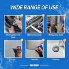 Mold Stain Remover Gel Cleaner - Heavy Duty Cleaner for Washing Machine Seals, Grout, Caulk, Showers, and Bathroom Tile - 8 Fl Oz