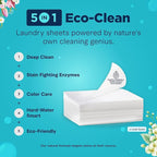 Laundry Detergent Sheets - Travel Laundry, Eco Friendly Detergent, Lightweight Dissolvable Washer Sheets for Fresh & Clean Clothes, Zero Waste Laundry Soap Sheet Up to 100 Loads By Blue Bubble
