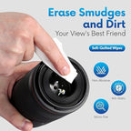 Lens Wipes for Eyeglasses - Case of 3000 (6X 500/Boxes) Pre-moistened Lens Cleaning Wipes - Scratch-Free Streak-Free Cleaner for Camera Lenses, Sunglass, Phone, Tablet and Computer Screens