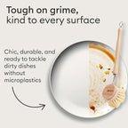 Vove Bamboo Dish Brush Replacement Heads, 4 Pack - FSC-Certified Bamboo - Natural Fiber Bristles - Compatible with Vove Dish Brush - Non-Toxic, Plastic-Free