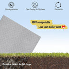 Swedish Dishcloths for Kitchen | 6 Pack Absorbent Cellulose Sponge Cloths Washable | Non-Scratch Reusable Paper Towels Quick Drying Cleaning Cloths - Grey