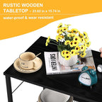 LIANTRAL Rolling Cart, 3-Tier Utility Microwave Bar Coffee Cart Kitchen Storage Shelf On Wheels, Black Large Side End Table Nightstand for Home Office