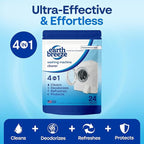 Earth Breeze Washing Machine Cleaner Tablets - 1 Year Supply - Deep Cleans, Removes Odors, Residue & Buildup - Front Load, Top Load & HE Washers - Fragrance-Free - No Harsh Chemicals - Made in USA